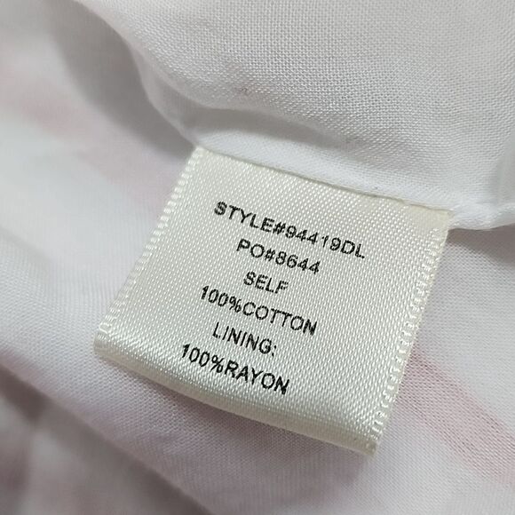 Skies are Blue Anthropologie Cotton & Rayon Striped Dress Size L - Picture 8 of 9